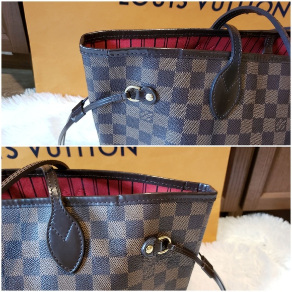 100% Auth Louis Vuitton Neverfull MM Damier Ebene - Picture 4 of 8